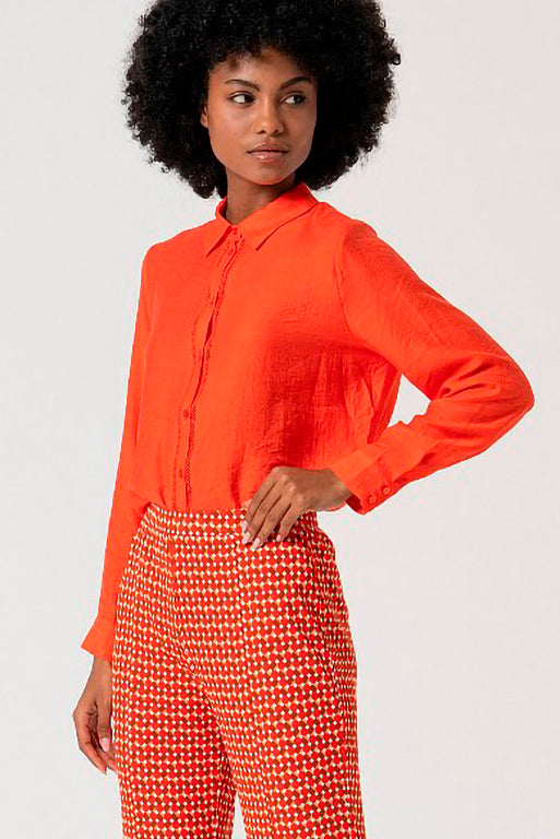 Pantalon flare taun rojo